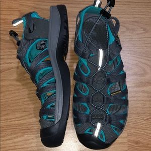 Teal and grey Keen Sandal/hiking shoes